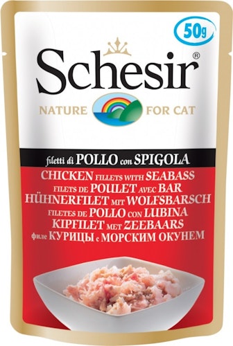 Schesir 30 x 50g Beutel Katzennassfutter