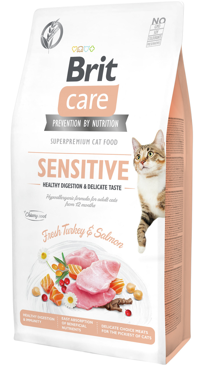 Brit Care Fresh Turkey&Salmon getreidefrei Sensitiv Katzentrockenfutter
