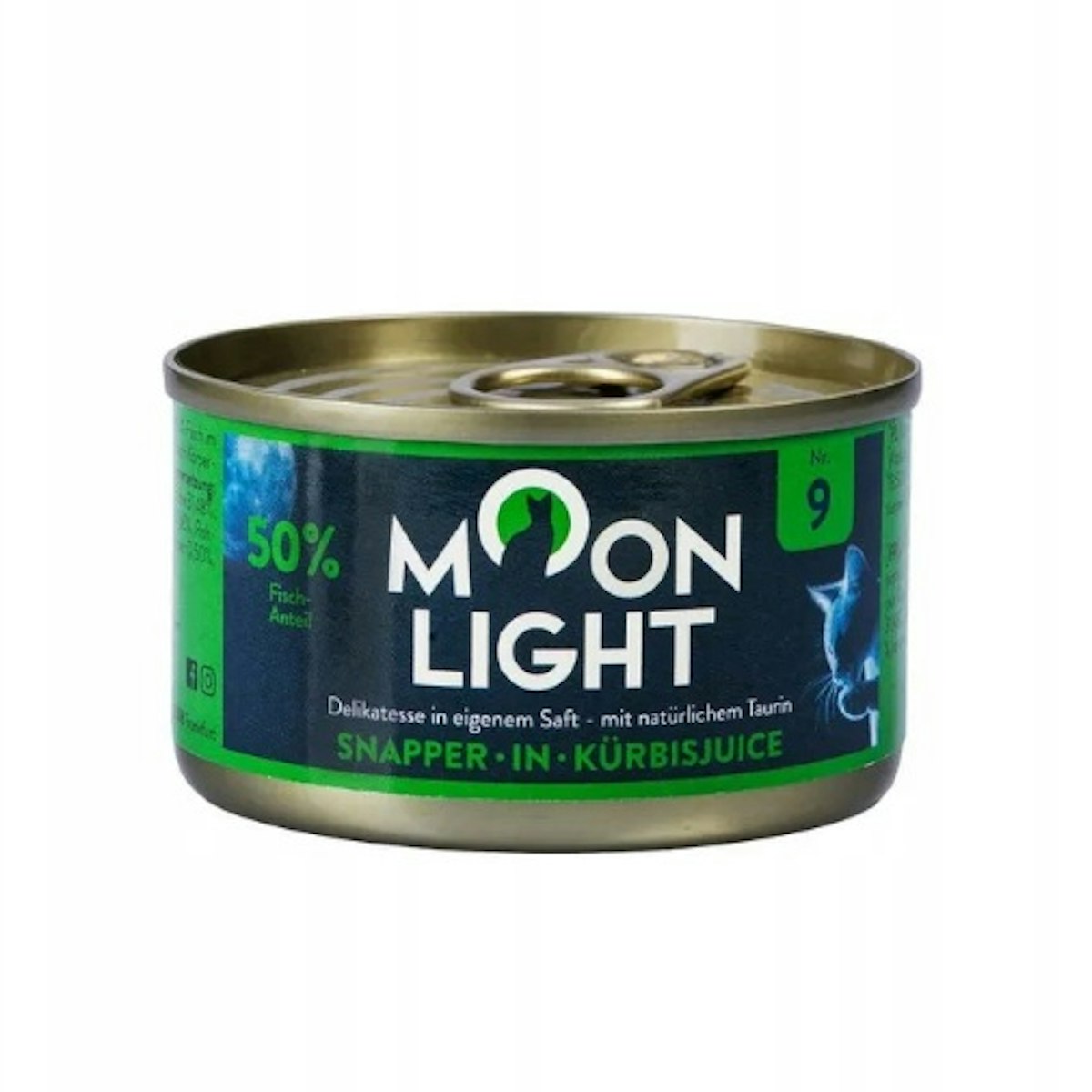 Moonlight-Dinner 80g  Katzennassfutter Nr.9 Snapper Kuerbisjuice Katzennassfutter 24x 80 Gramm