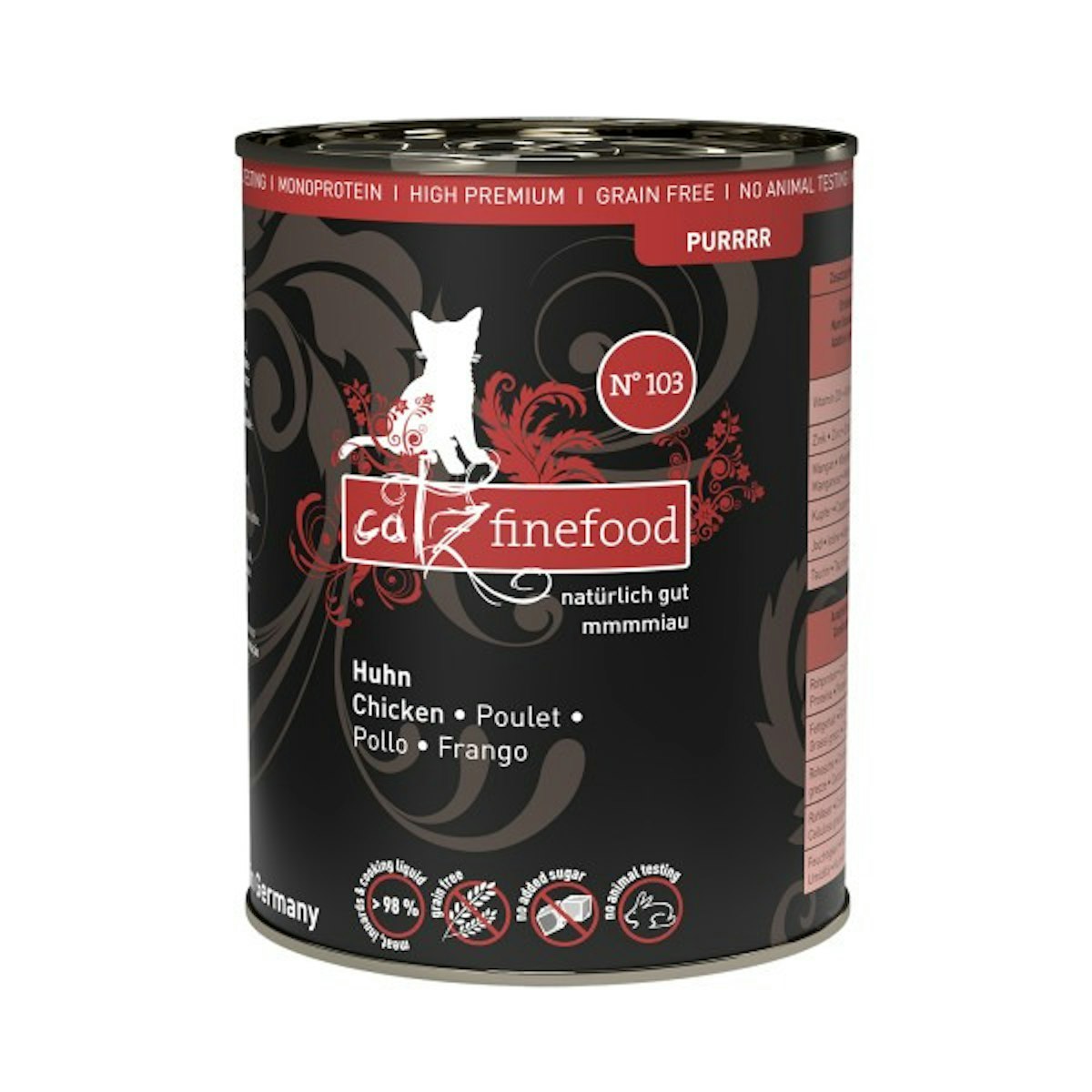 catz finefood Purrrr 400 Gramm Katzennassfutter 6 x 400 Gramm No. 103 Huhn