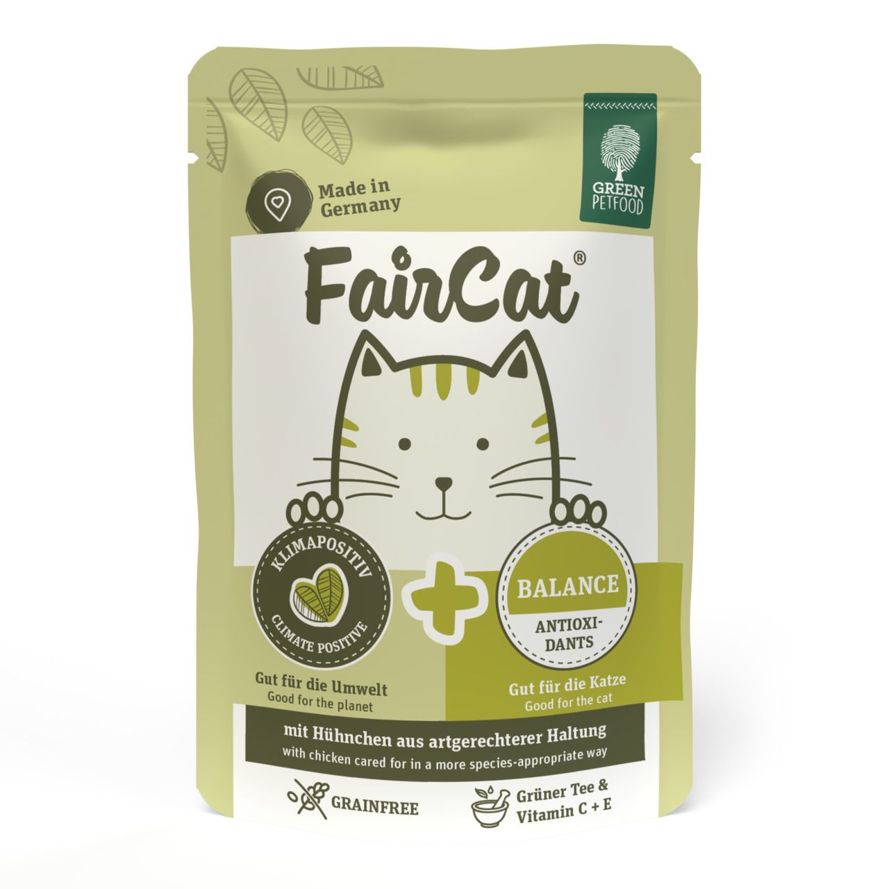 Green Petfood FairCat 85 Gramm Katzennassfutter