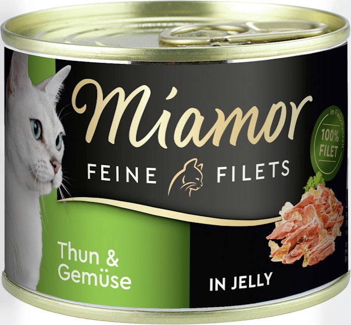 Miamor Feine Filets in Jelly 185g Dose KatzennassfutterVorschaubild
