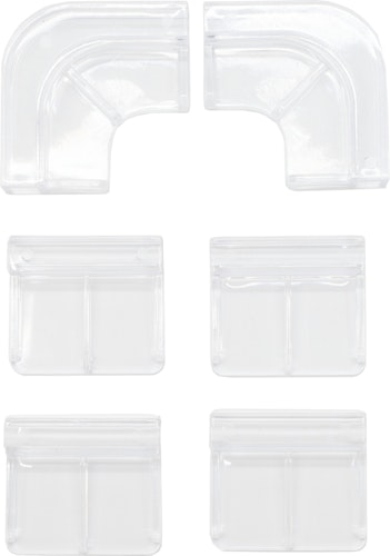 DENNERLE Halterset für Abdeckscheibe Tank 70 Liter Aquarium