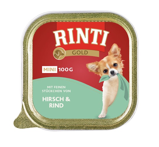 RINTI Gold Mini 100g Schale Hundenassfutter