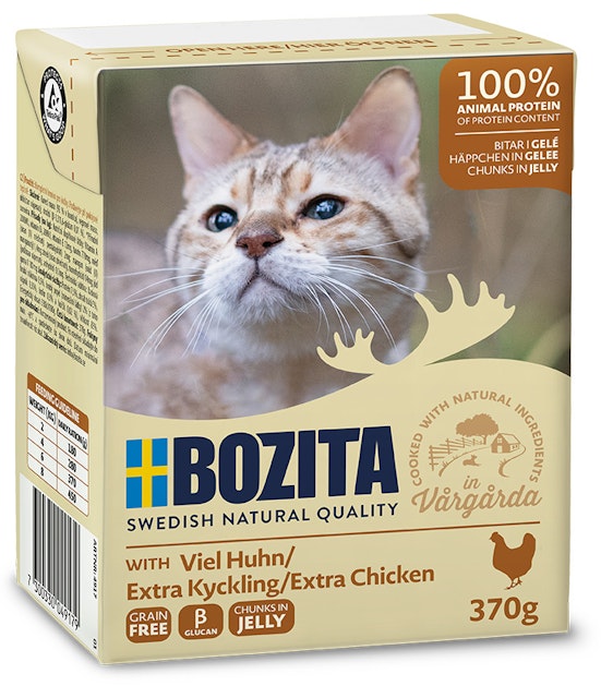 Bozita Häppchen in Gelee 370 Gramm KatzennassfutterVorschaubild