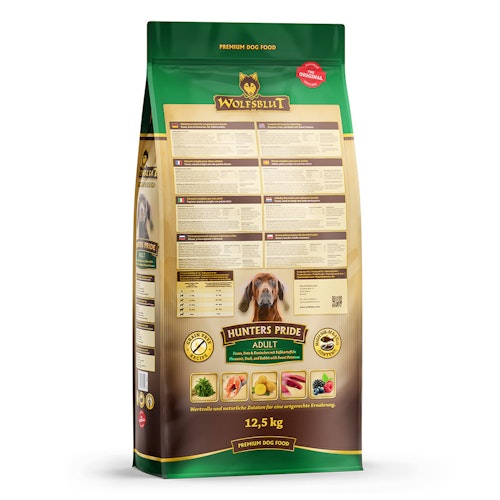 WOLFSBLUT Hunters Pride Fasan, Ente & Kaninchen mit Süßkartoffeln Hundetrockenfutter