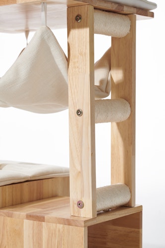 NOBBY Kratzbaum  "LIGNO" cream; 60 x 40 x 108 cm