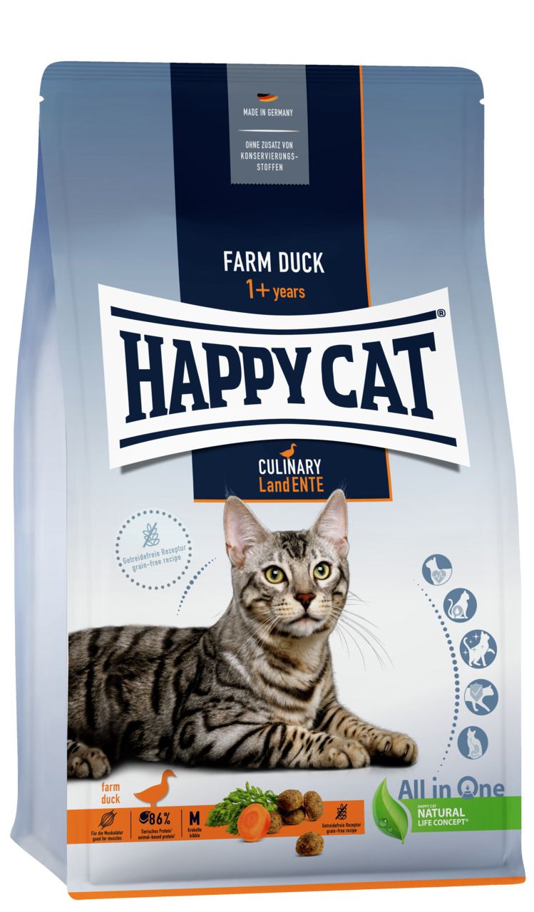 HAPPY CAT Supreme Culinary Land-Ente Katzentrockenfutter