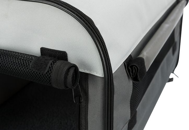 TRIXIE Hundebox Basic, dunkelgrau/hellgrau