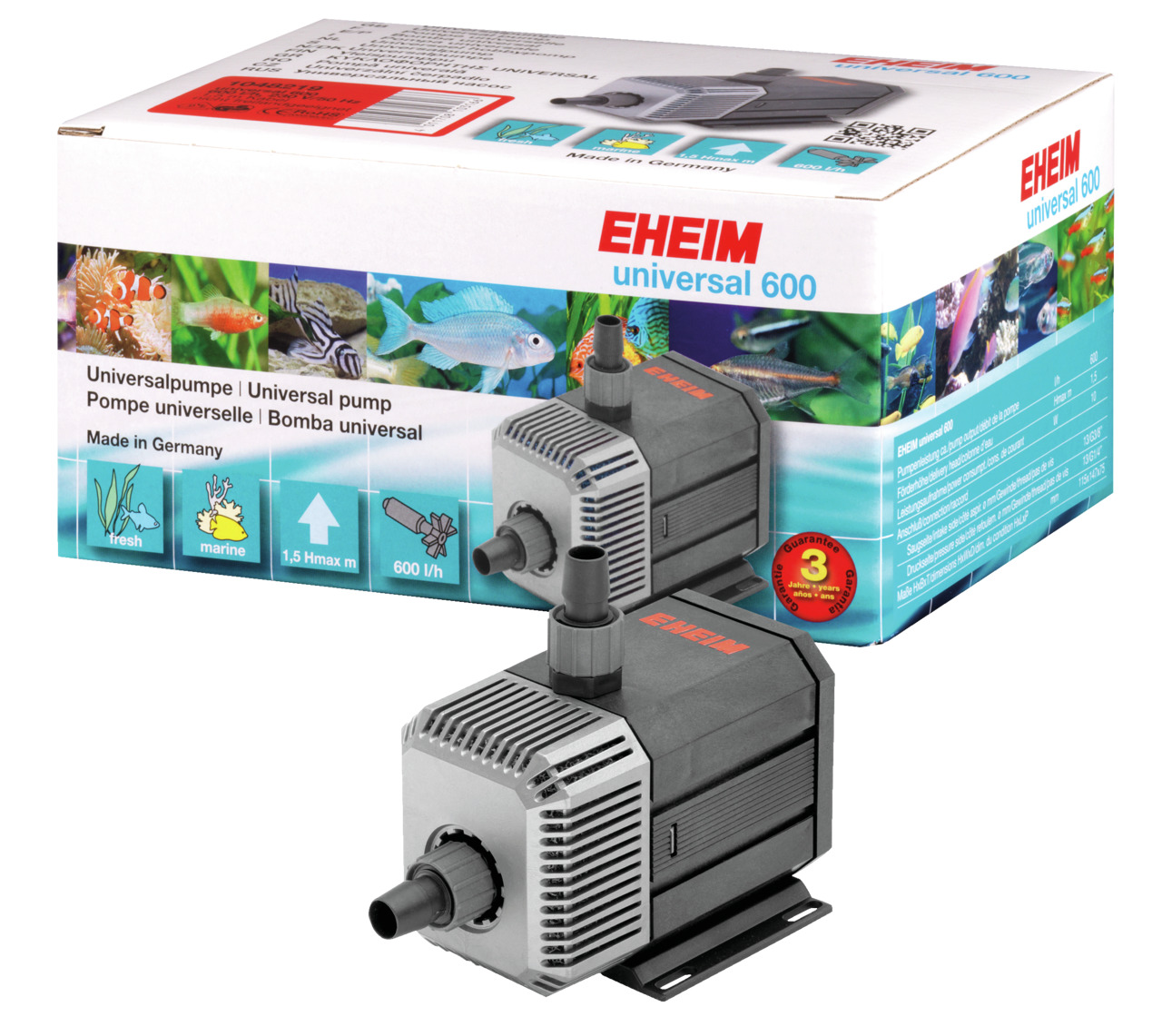 EHEIM 1048 universal 600 Universalpumpe mit ca. 1,5m Kabel