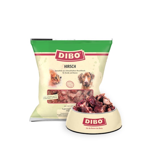 DIBO Hirsch Spezialfutter / Frostfutter für Hunde und Katzen