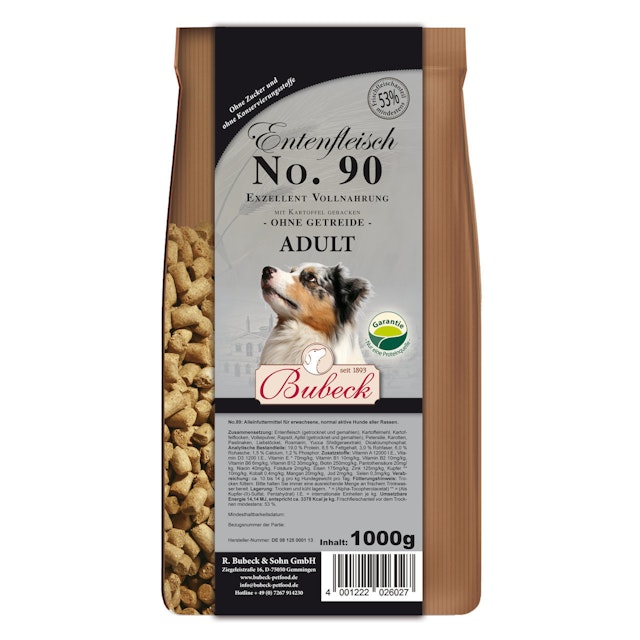 Bubeck Nr. 90 Adult Entenfleisch mit Kartoffel gebacken HundetrockenfutterVorschaubild