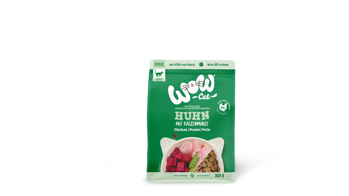 WOW Adult 8 x 325g Huhn Katzentrockenfutter-Sparpaket