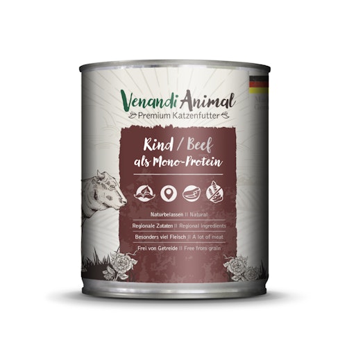 Venandi Animal Monoprotein 800g Katzennassfutter