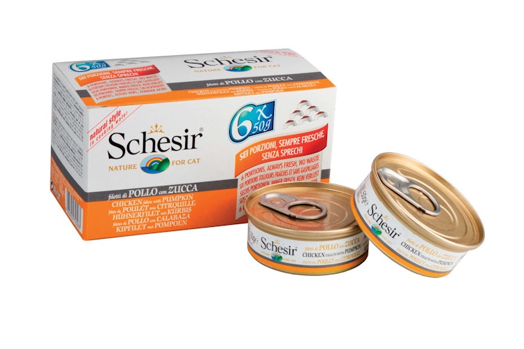 Schesir 6 x 50g Multipack Katzennassfutter