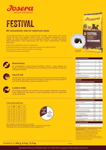 Josera Festival Hundetrockenfutter
