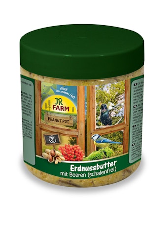 JR FARM Peanut Pot Erdnussbutter 400g Wildvogelfutter zum Nachfüllen