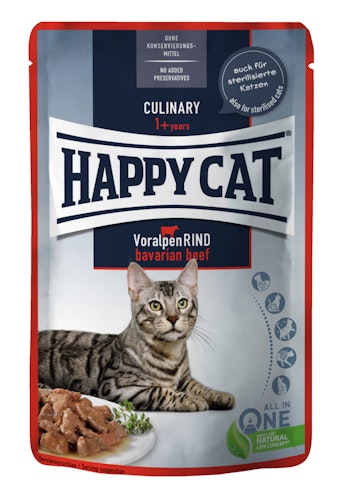 HAPPY CAT Meat in Sauce Culinary 85 Gramm Katzennassfutter