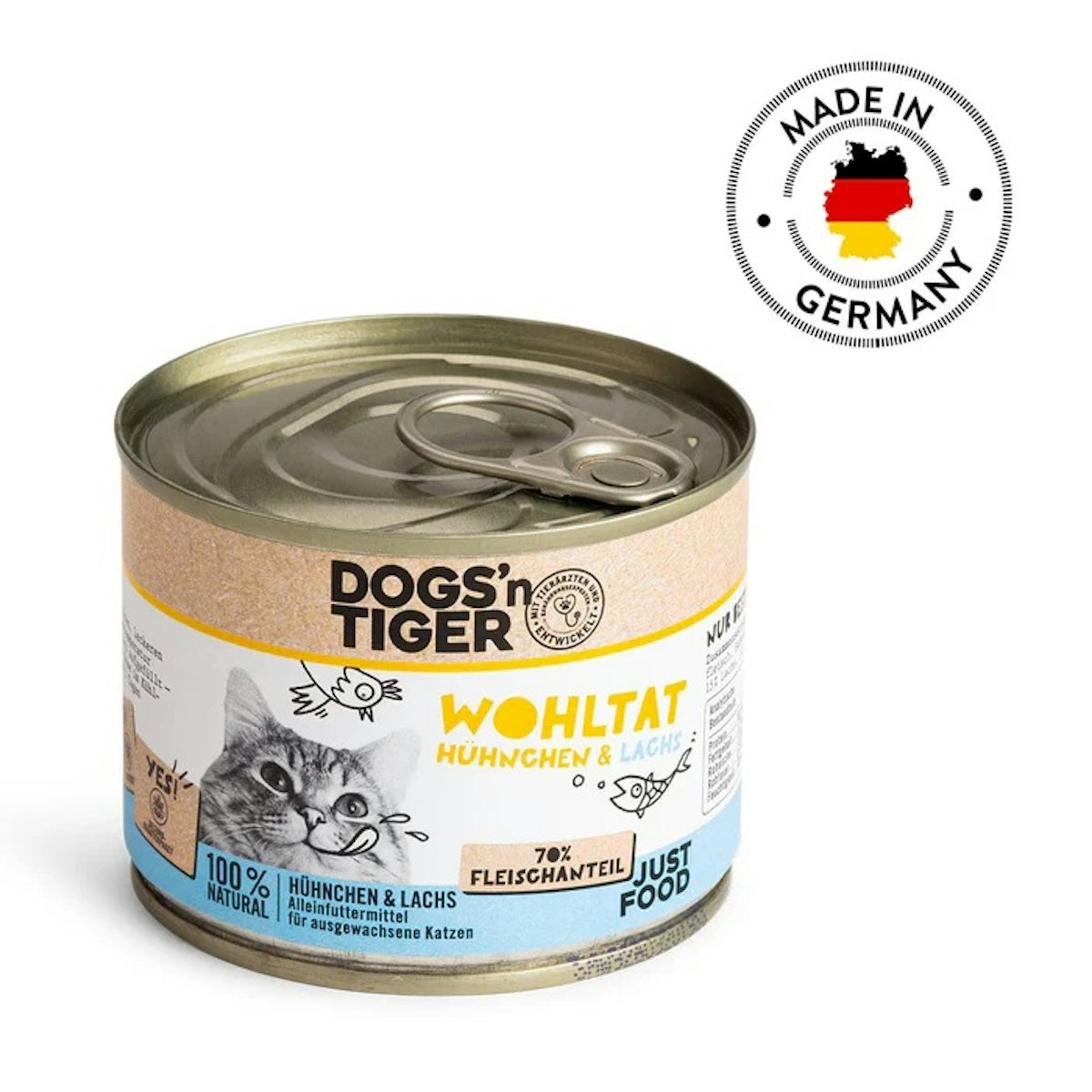 Dogs’n Tiger Katze Premium 12 x 200g Wohltat Sparpaket Dogs’n Tiger Katze Premium 12 x 200g Wohltat Sparpaket