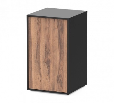 aquatlantis Aqua Tower 120/163 schwarz & nussbaum Schrank