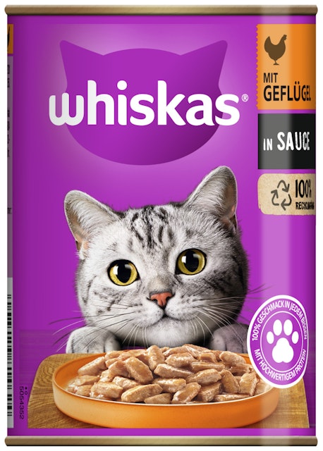 Whiskas 1+ Terrine in Sauce 400 Gramm KatzennassfutterVorschaubild
