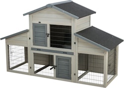 Kleintierstall, 2-stöckig, 175 × 110 × 70 cm, grau