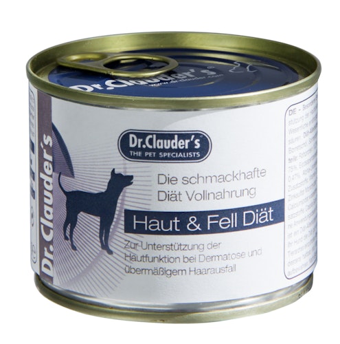 Dr. Clauder's FSD Haut & Fell 200g Dosen Diätnahrung Hundenassfutter