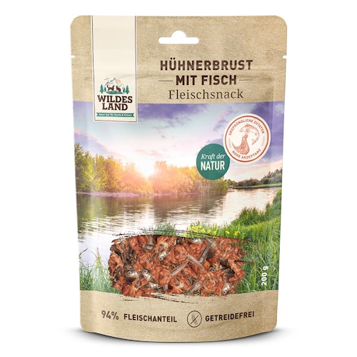 Wildes Land Hühnerbrust Hunde Snack