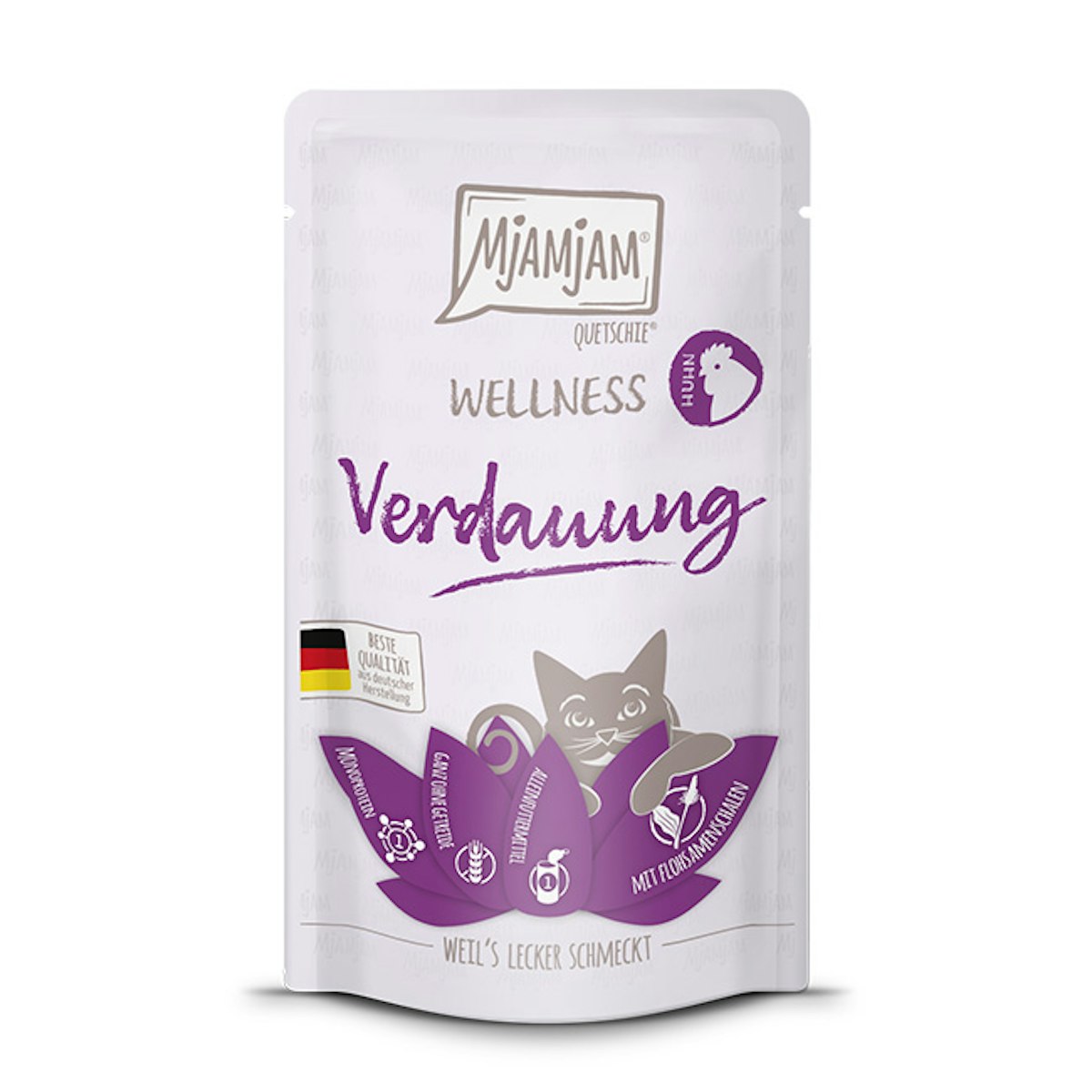 MjAMjAM – Wellness 125g MjAMjAM Katze 12x125g Wellness Verdauung Huhn