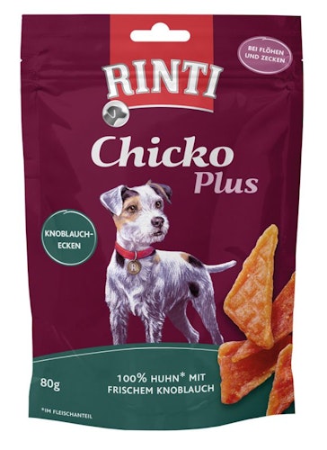 Rinti 12x80g Chicko Mini-Knoblauchecken Hundesnack