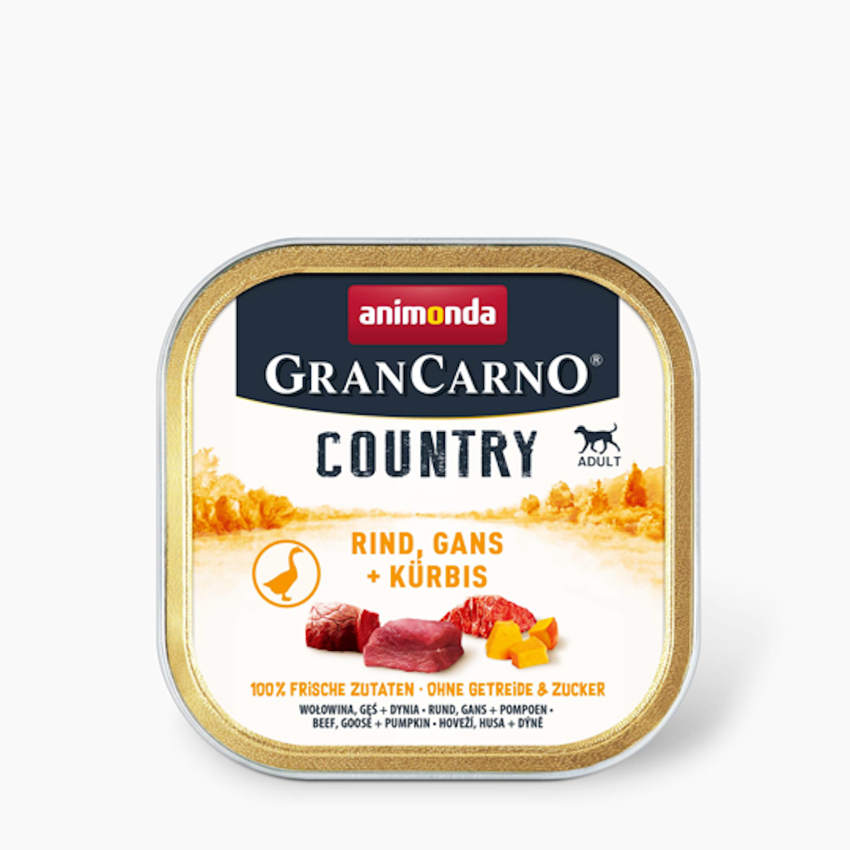 ANIMONDA Sparpaket 44x150g Gran Carno Country Rind + Hirsch + Steckrübe