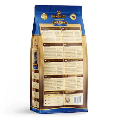 WOLFSBLUT Wild Pacific 4 Sorten Fisch mit Kartoffeln Hundetrockenfutter