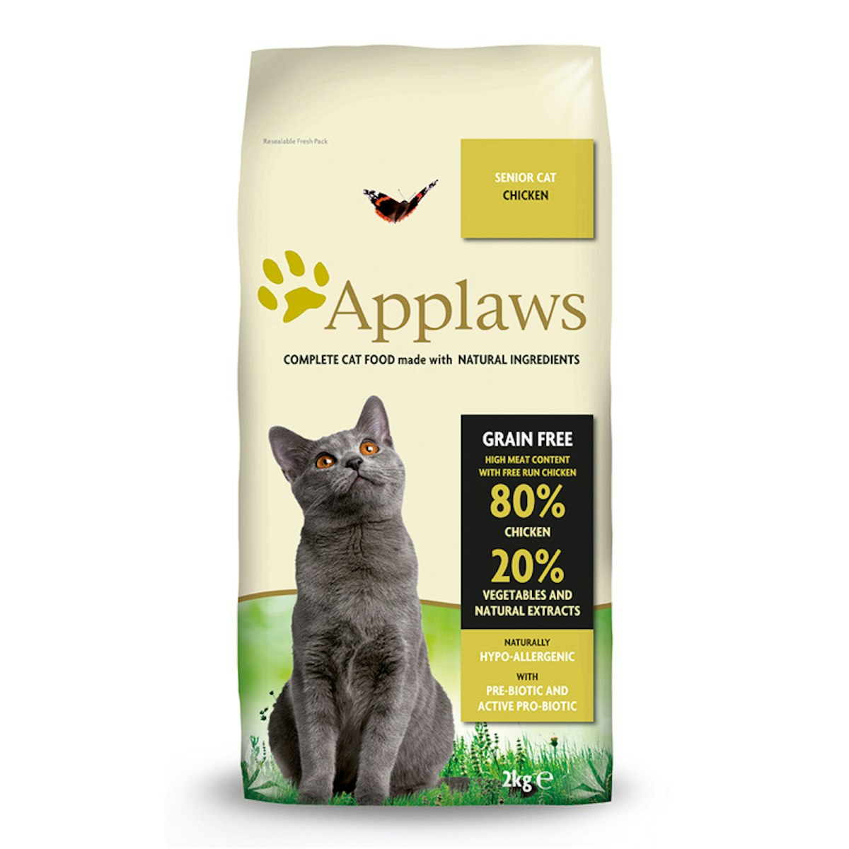Applaws Huhn Senior Katzentrockenfutter Sparpaket 2 x 2 Kilogramm