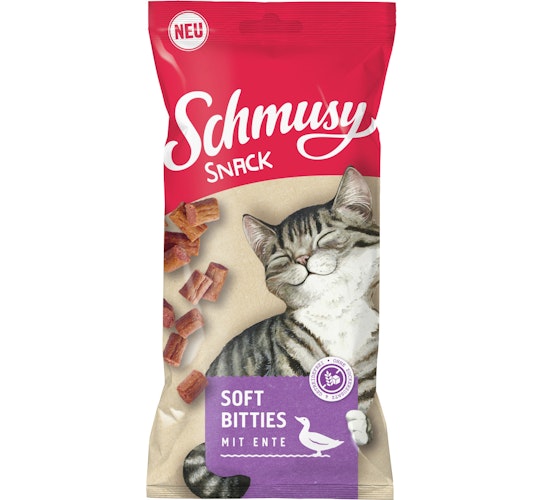 SCHMUSY Soft Bitties 60 Gramm Katzensnack