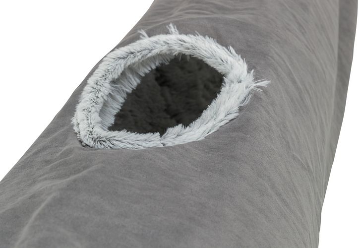 TRIXIE Spieltunnel Harvey, Plüsch, ø 27 × 116 cm, grau