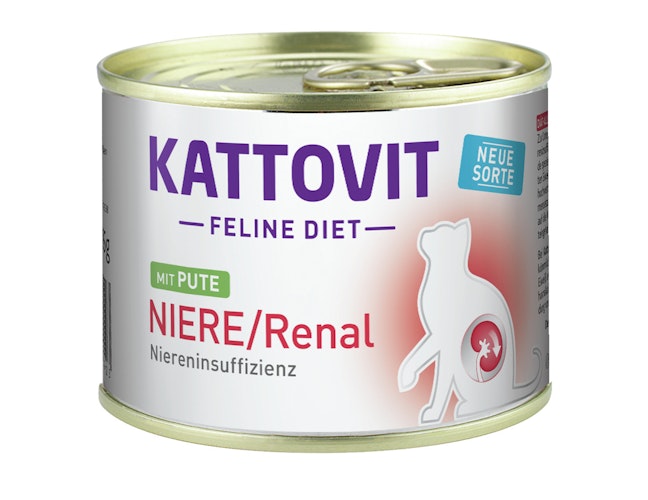KATTOVIT Feline Diet Niere/Renal 185g Dose Katzennassfutter Diätnahrung