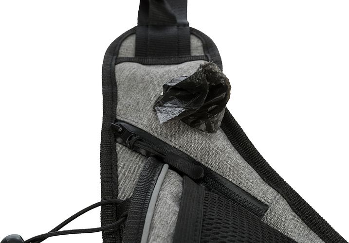 TRIXIE Jogginggurt mit Leine, Gurt: 70–130 cm/23 cm,  Leine: 1,15–1,50 m/20 mm, grau/schwarz