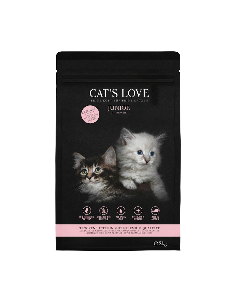 Cat’s Love Junior Geflügel Katzentrockenfutter 2 Kilogramm Cat’s Love Junior Geflügel Katzentrockenfutter 2 Kilogramm