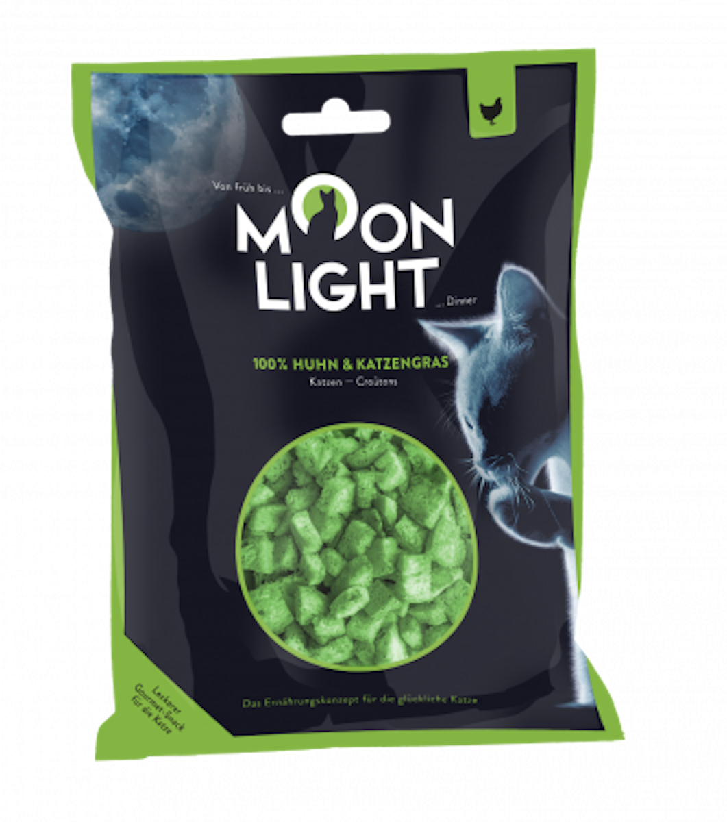 Moonlight-Dinner 23g Katzennassfutter Huhn & Katzengras Katzennassfutter 20x 23 Gramm
