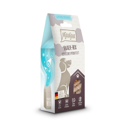 MJAMJAM leckere Snackbox 80g Hundesnack