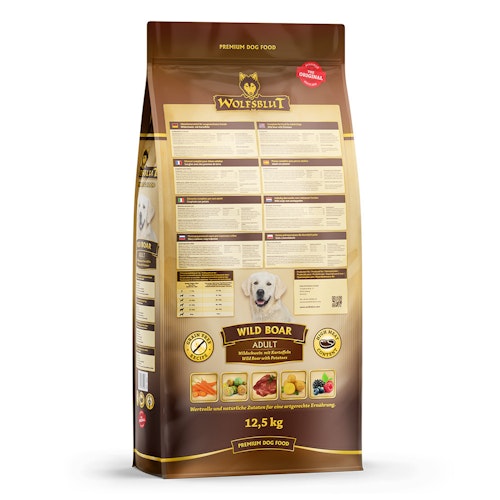 WOLFSBLUT Wild Boar Wildschwein mit Kartoffeln Hundetrockenfutter