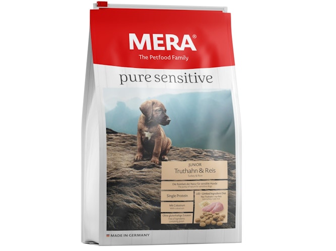 Mera Dog PURE Sensitive Junior Truthahn/Reis Hundetrockenfutter