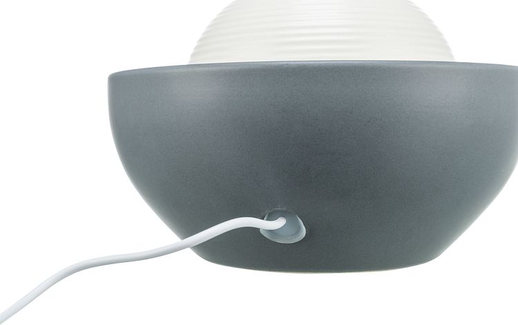 TRIXIE Trinkbrunnen Vital Dome, Keramik, 1,5 l/20 × 10 × 20 cm, grau/weiß