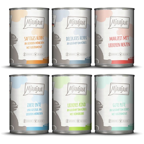 MJAMJAM Mixpaket 400g Dose Katzennassfutter