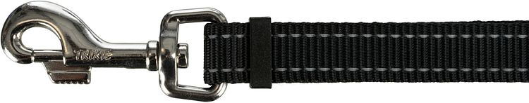 TRIXIE Bauchgurt mit Leine, breit, neoprengepolstert, Gurt: 70–120 cm/12 cm,  Leine: 1,10–1,50 m/20 mm, sch