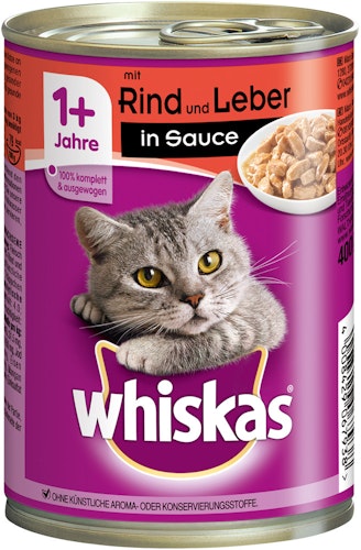 Whiskas 1+ Terrine in Sauce 400 Gramm Katzennassfutter