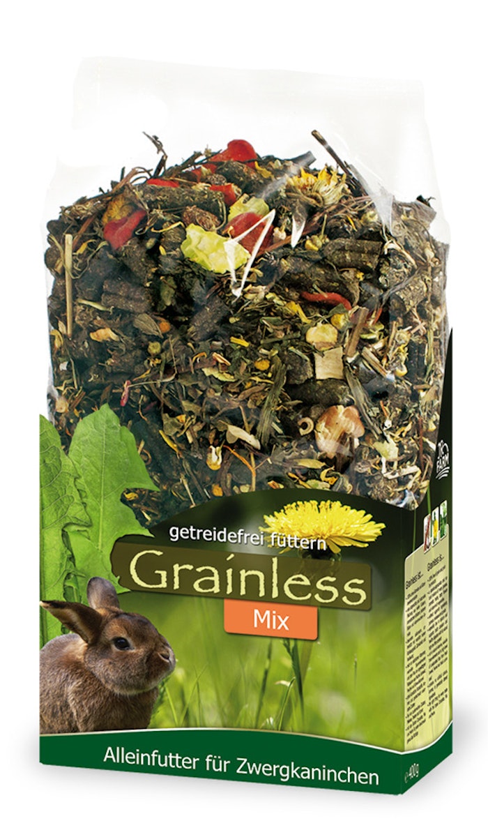 JR FARM Grainless Mix Zwergkaninchen Kleintierfutter 2,5 Kilogramm