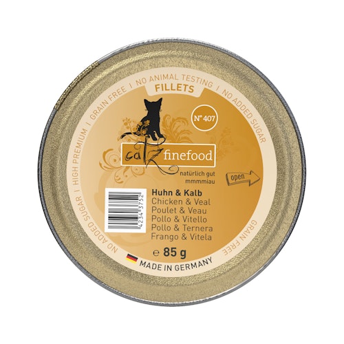 catz finefood Fillets in Jelly 85 Gramm Schale Katzennassfutter