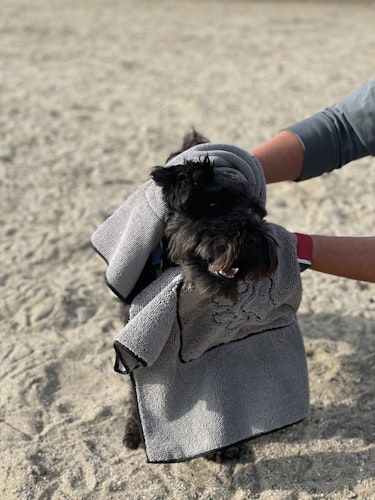 NOBBY Mikrofaser Handtuch grau 100 x 50 cm