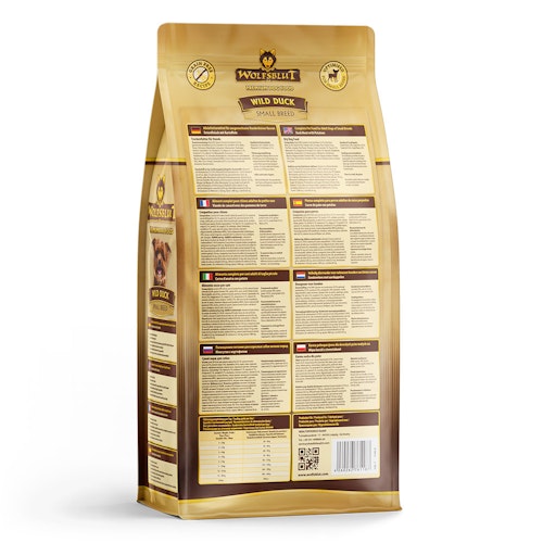 WOLFSBLUT Wild Duck Small Breed Entenfleisch mit Kartoffel Hundetrockenfutter